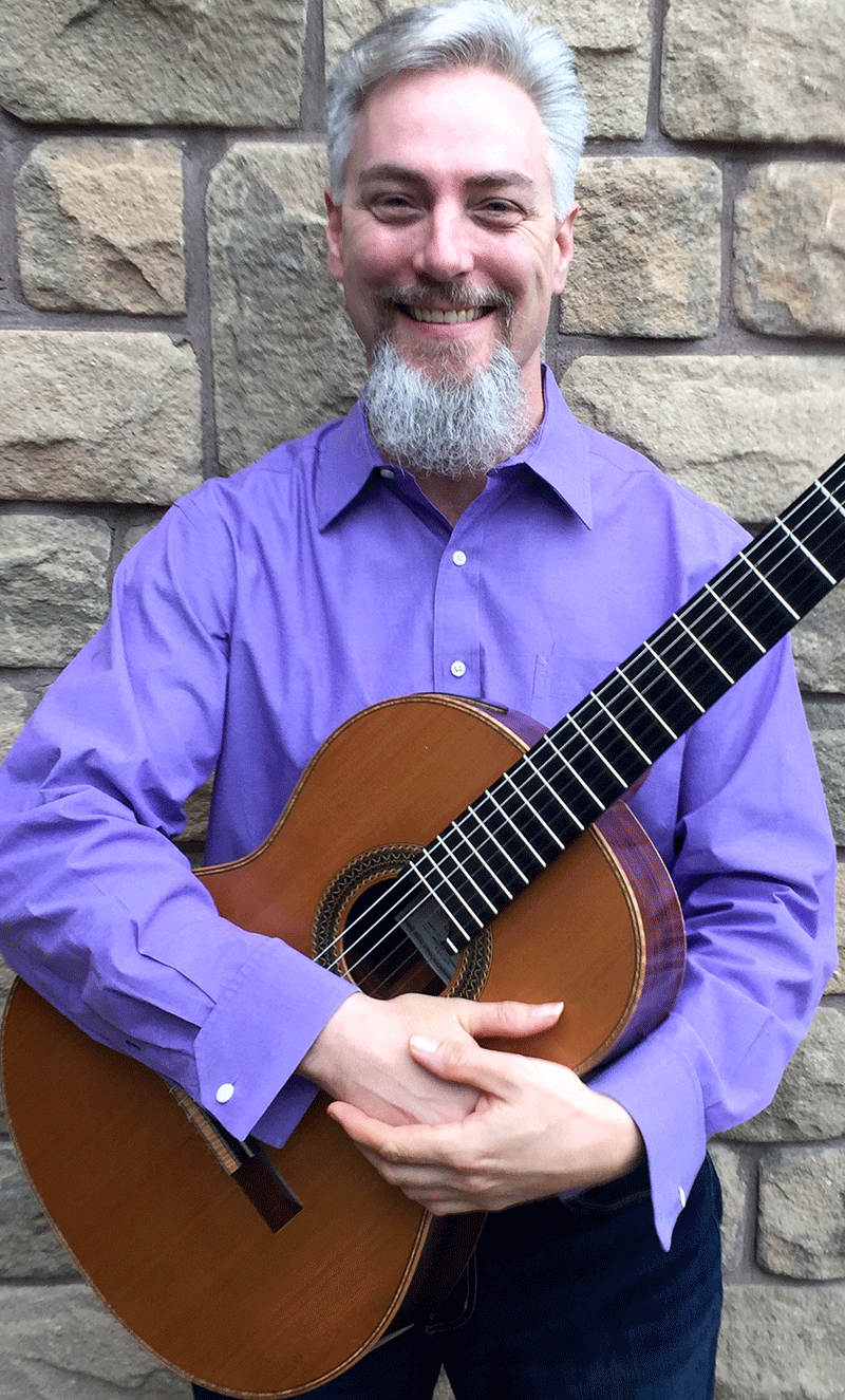 Classical guitar instructor, Mike McNamara