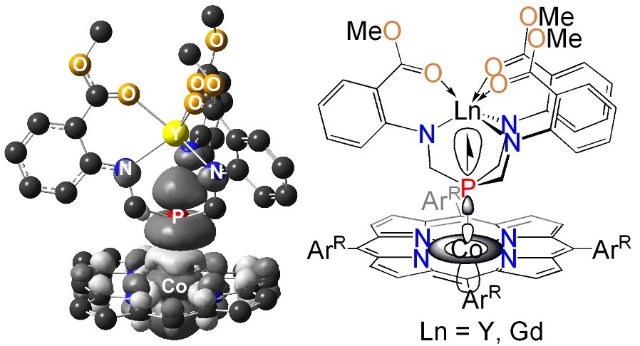 TOC: A Phosphine-Mediated Through-Space Exchange Coupling Pathway for Unpaired Electrons in a Heterobimetallic Lanthanide-Transition Metal Complex