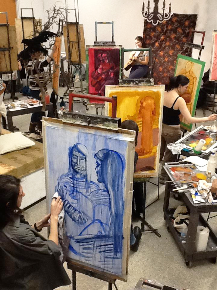 Painting and Drawing studio with Prof. Lisa Baggio