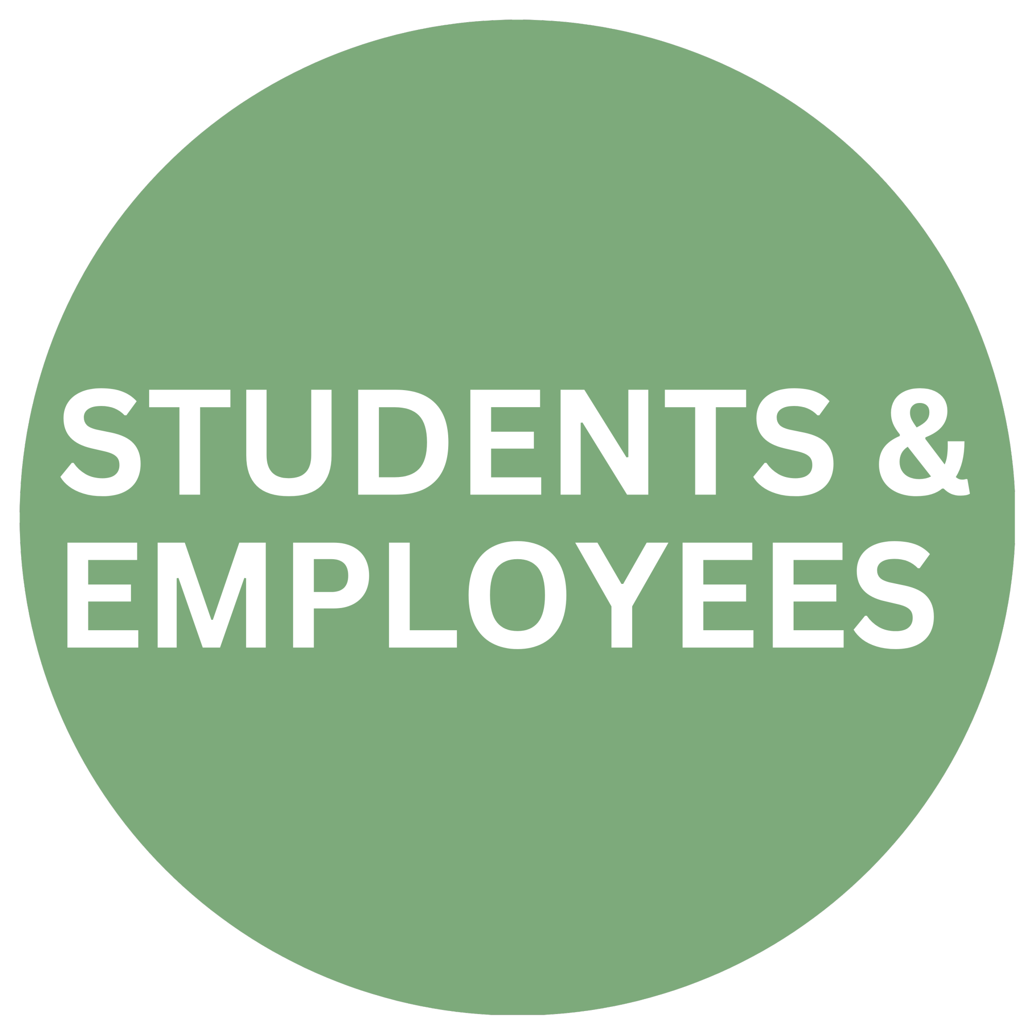 Students and employees welcome
