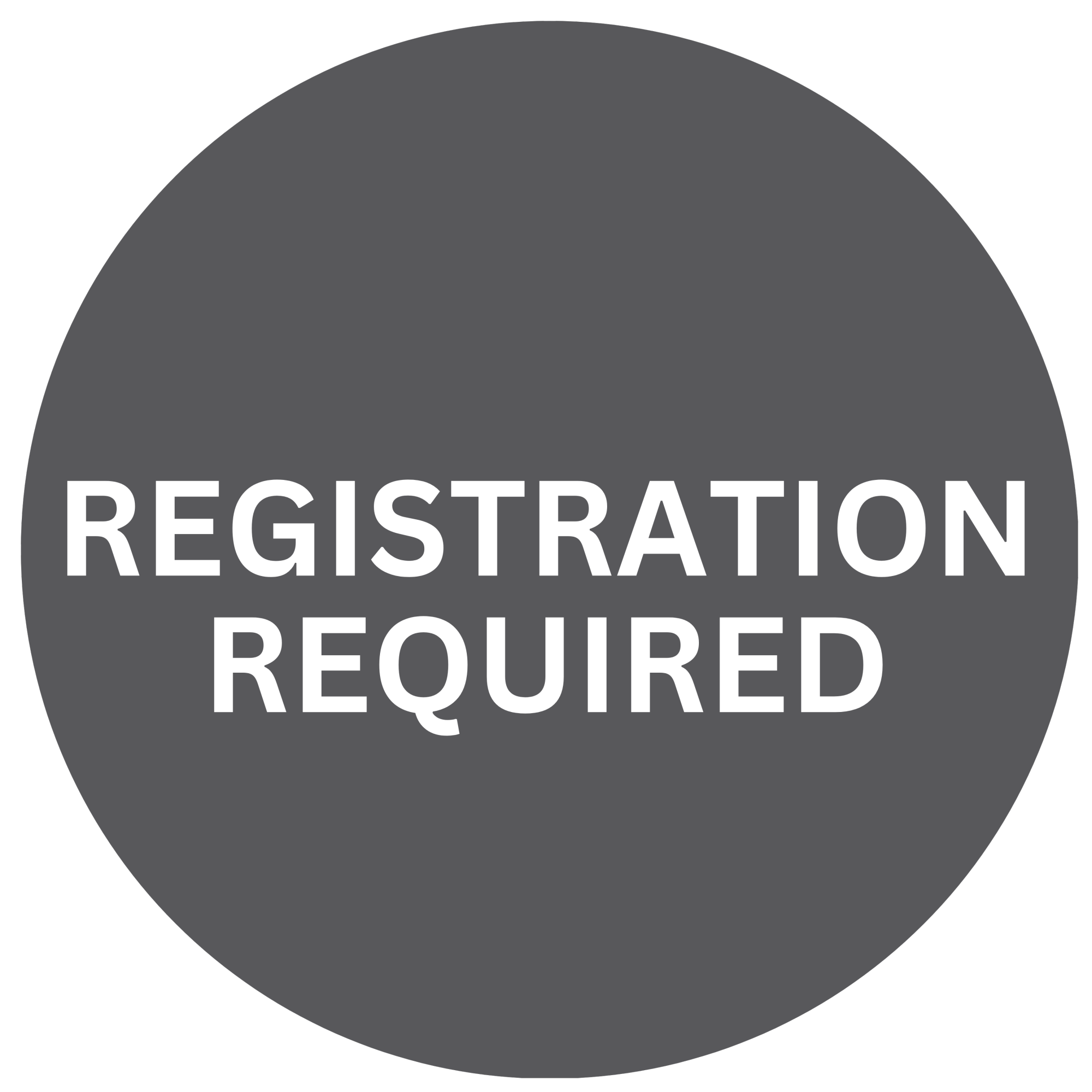 Registration required