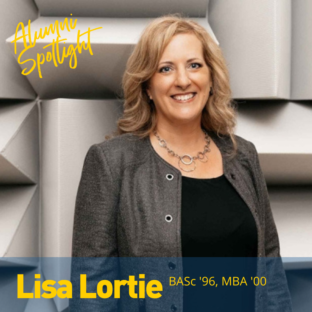 Lisa Lortie Alumni Spotlight Graphic