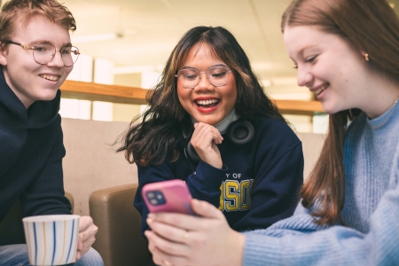 three students