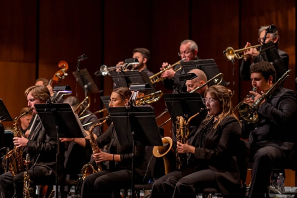 jazz ensemble on stage