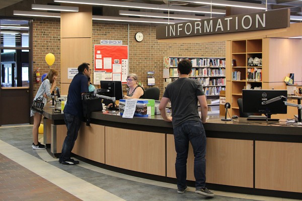 Leddy Library information desk