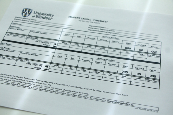 student timesheet