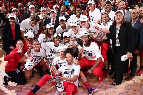 Sefu Bernard with Washington Mystics