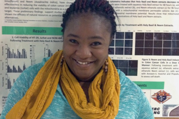 Post-doctoral fellow Pam Ovadje