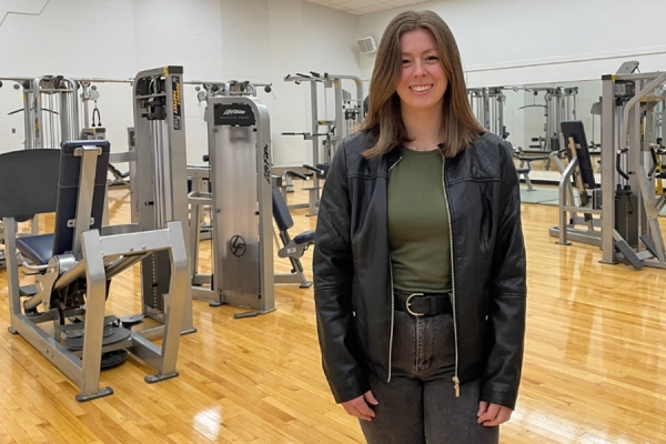 Fallon Mitchell in gym