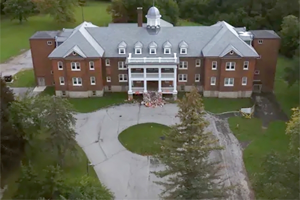 Mohawk Institute in still from film