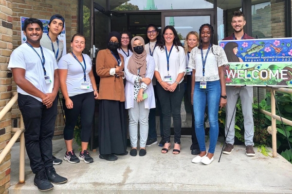 Student volunteers with the Ecosystem Approach Conference &amp; Synthesis Workshop