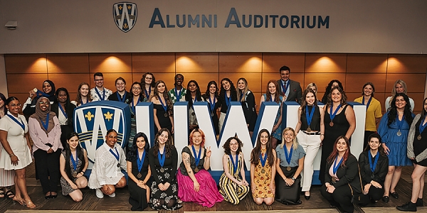 large group of award recipients