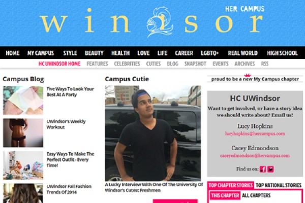 online magazine “Her Campus UWindsor”