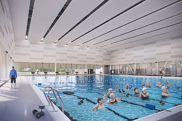 artist&#039;s rendering of Lancer Centre pool