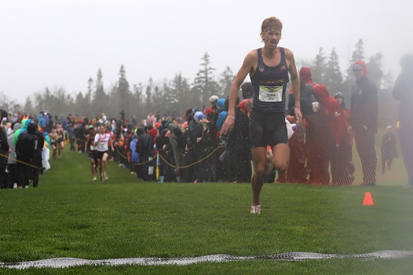 Cameron Cira at the national cross-country championships.