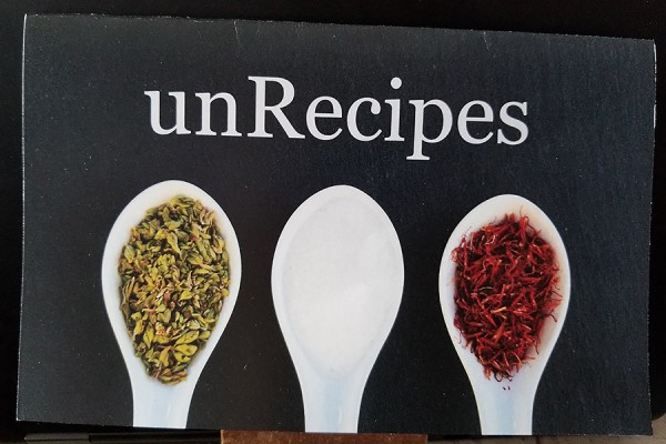 chapbook titled &quot;unRecipes&quot;