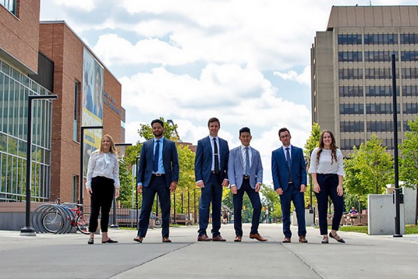 students in professional attire