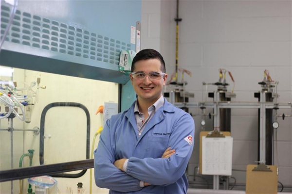 lab of chemistry professor Marcus Drover