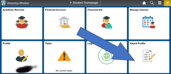 screen brag of student portal