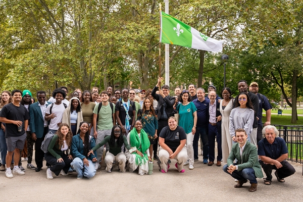 Franco-Ontarian flag raising