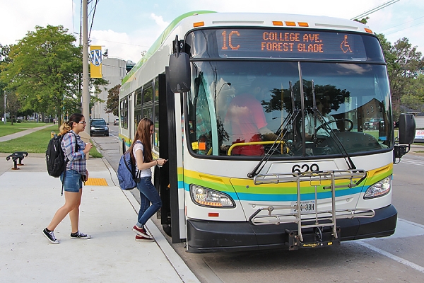 passengers boarding bus