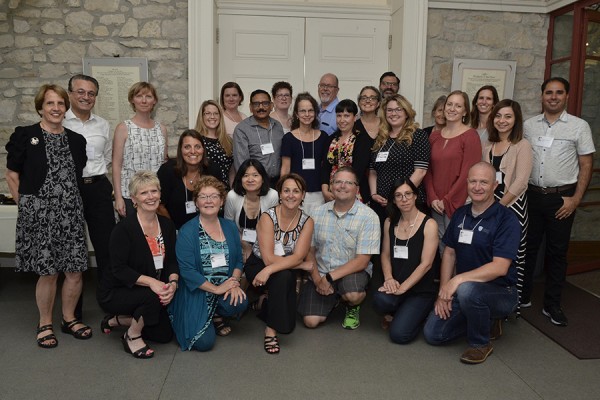 Instructor Donna Qualters (left) poses with some of the participants in the Experiential Education Academy