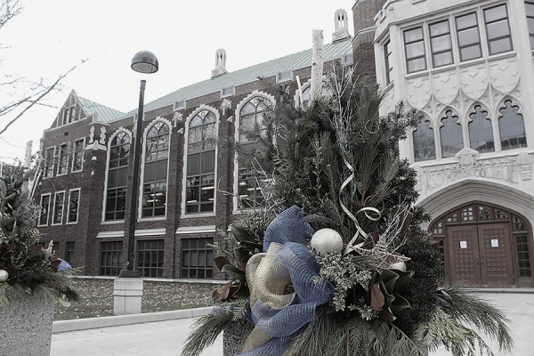 Dillon Hall in grayscale