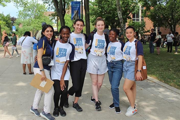 group of orientation volunteers