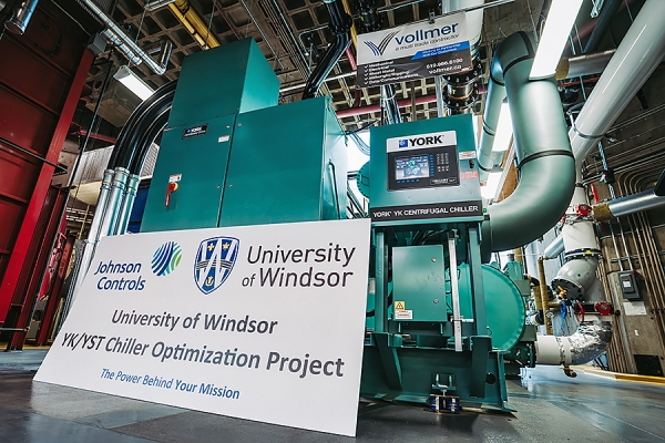 new electric-steam turbine chiller in the Energy Conversion Centre