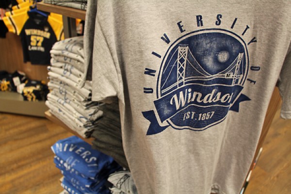 stacks of UWindsor T-shirts