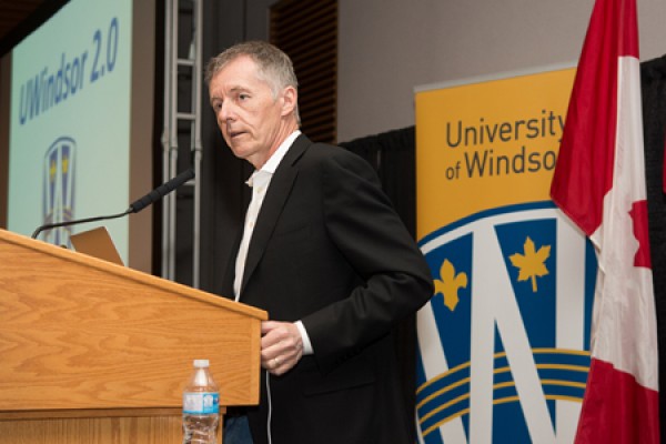 Alan Wildeman at podium