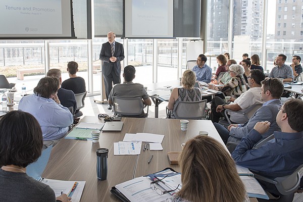 Jeffrey Berryman leads a discussion.