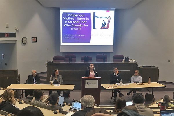 panel discussion in Moot Court