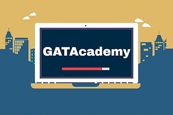 Laptop computer displaying GATAcademy