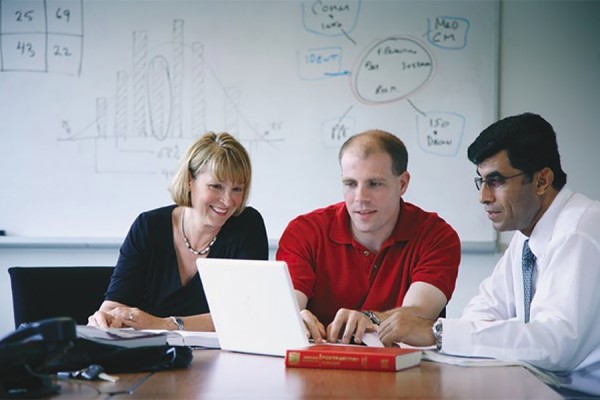 faculty helping student