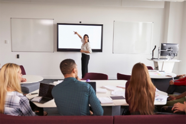 students being oriented academically