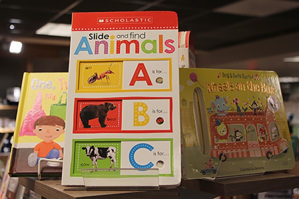 display of children&#039;s books