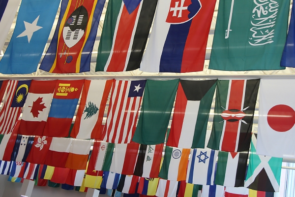 Flags of many nations