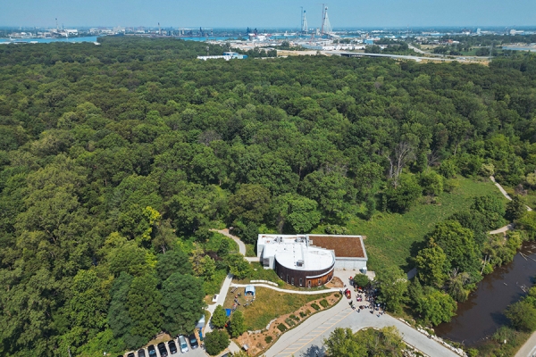 Ojibway park aerial view