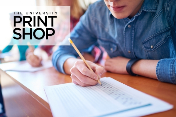 The Print Shop is available to support exam needs