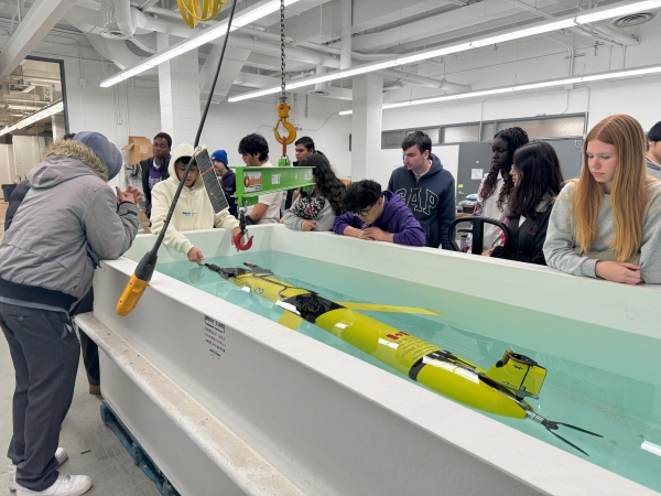 Assumption College Catholic High School students get close up look at RAEON glider