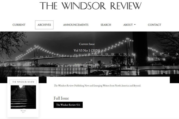 The Windsor Review has relaunched its online journal