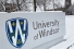 snowy sign reading University of Windsor