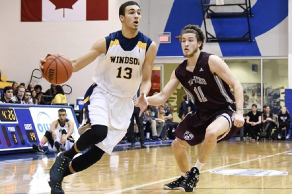 Lancer guard Isiah Osborne eludes an Ottawa defender.