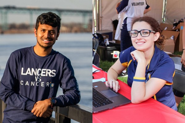 Varun Kumar Yacham and Rebecca Burkoski are this year’s recipients of the Alumni Spirit Award.