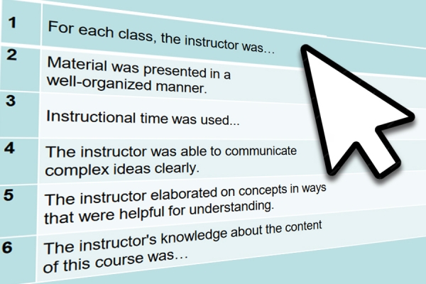 Student Perceptions of Teaching form