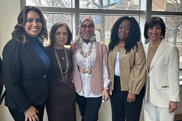 Laurie Tannous, Marie Campagna, Esraa Abdelhalim, Carolyn Brown, and Federica Nazzani.