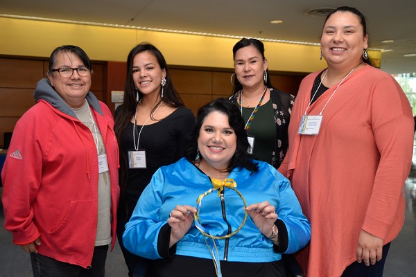 Keitha Riley, Destiny Soney, Michelle Nahdee, Stephanie Pangowish, Candy Palmater