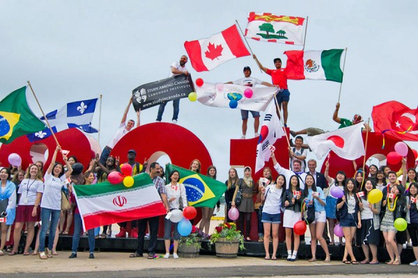 group celebrating World Student Day