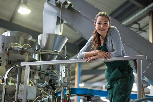 student enjoying co-op work experience